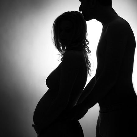 silhouette en intieme sfeer