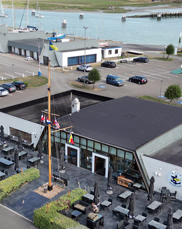 Dronefotografie restaurant d’Oude Jachthaven – unieke perspectieven en sfeerbeelden