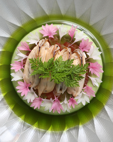 Restaurant Boury drie-sterrenrestaurant gerecht – culinaire kunst en esthetiek in premium fotografie